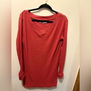 Free People Beach Red Sweater Dress sz large‎